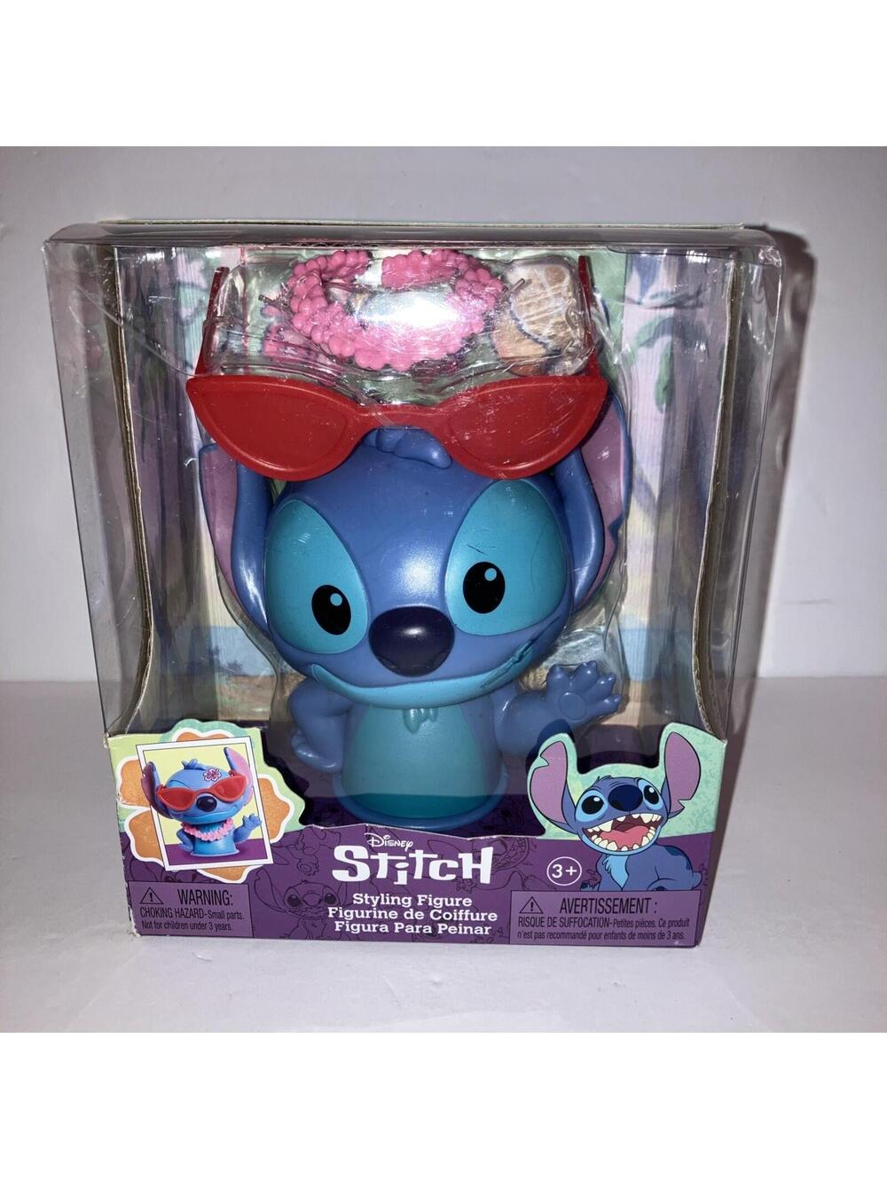 Disney Stitch Styling Figure With Accessories - Sunglasses Lei & Stickers NEW